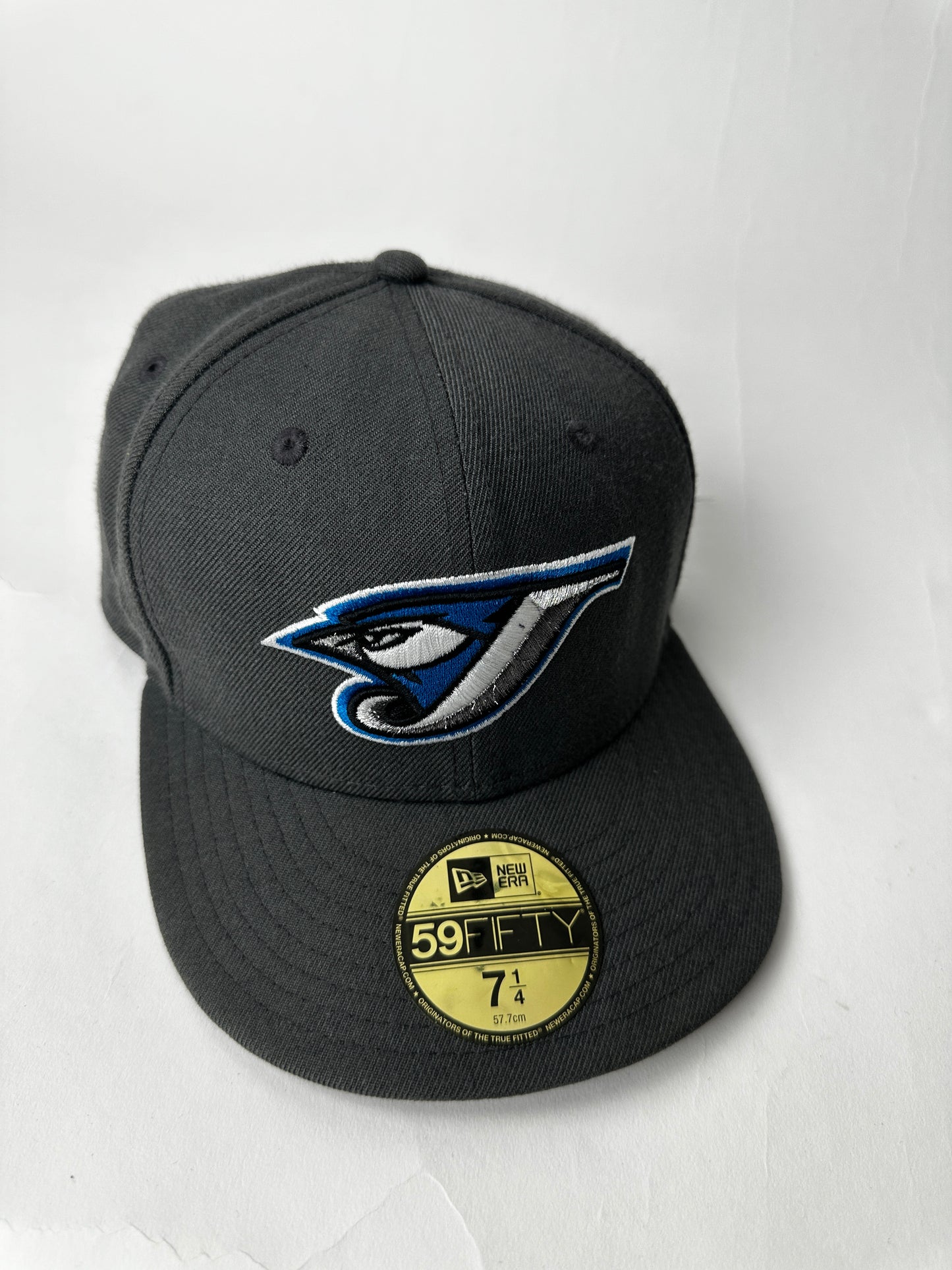 Toronto Blue Jays Hat Cap Grey Adult 7 1/4 Fitted Martinez MLB