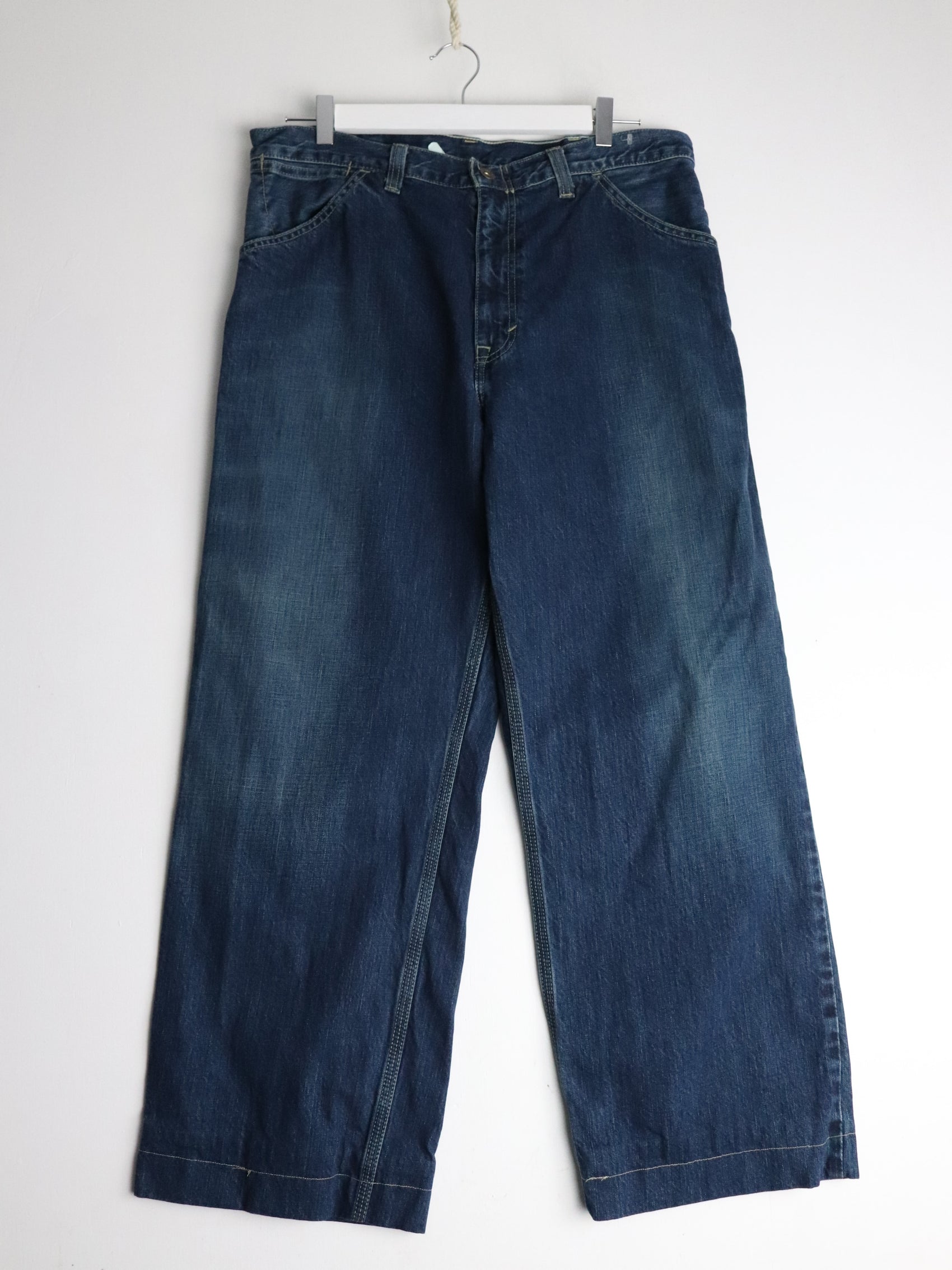 Vintage Gap Pants Fits Mens 36 x 29 Blue Denim Carpenters Jeans Work Wear