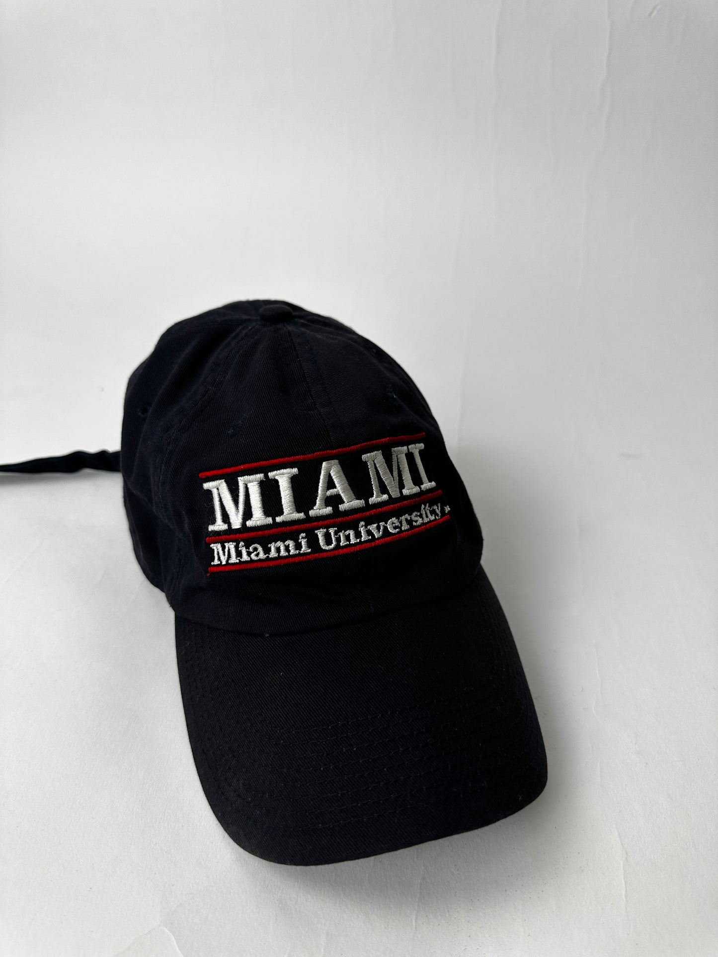 Vintage Miami University Hat Cap Black Strap Back College