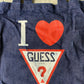 Guess Tote Bag Blue Denim