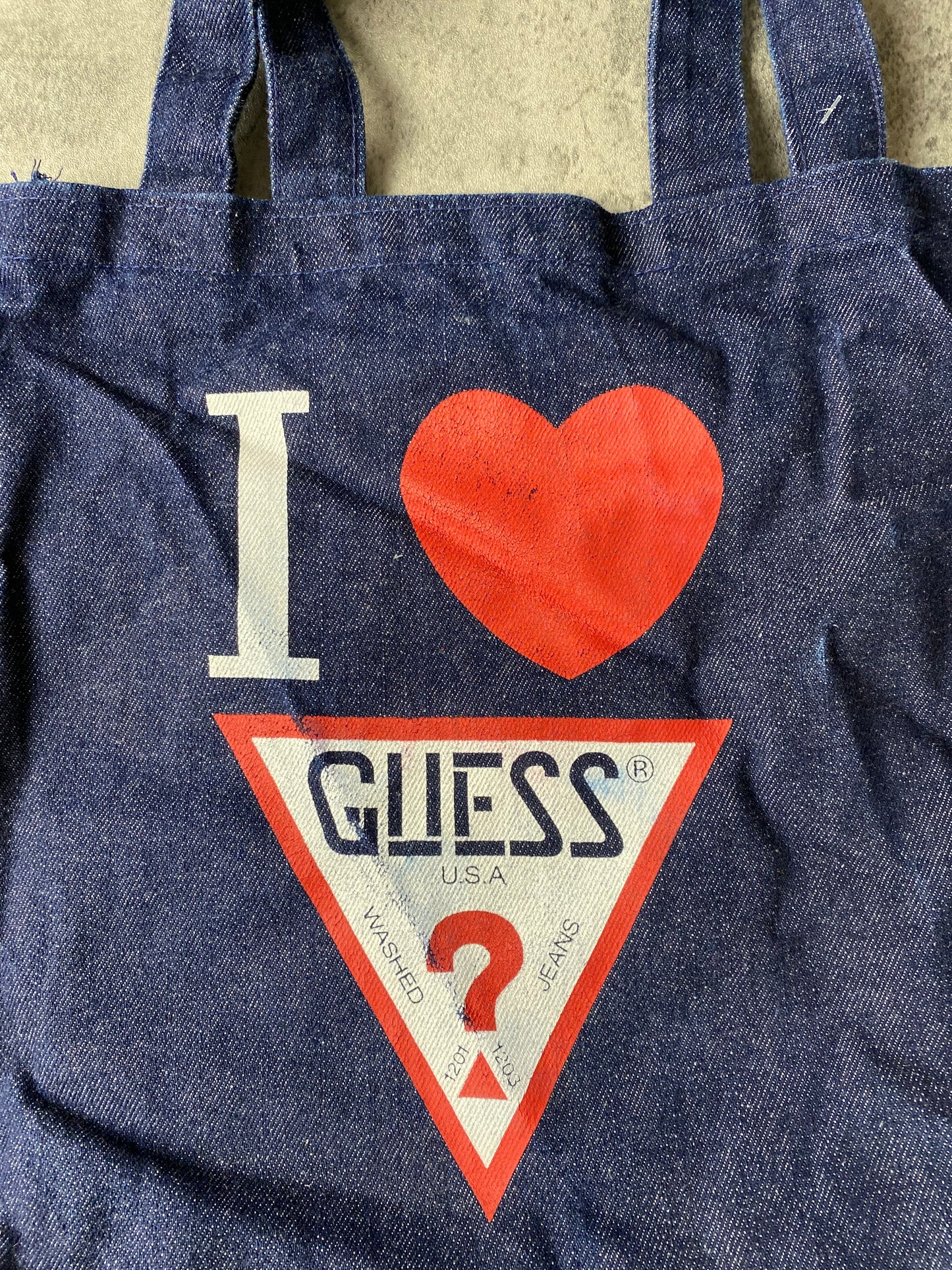 Guess Tote Bag Blue Denim