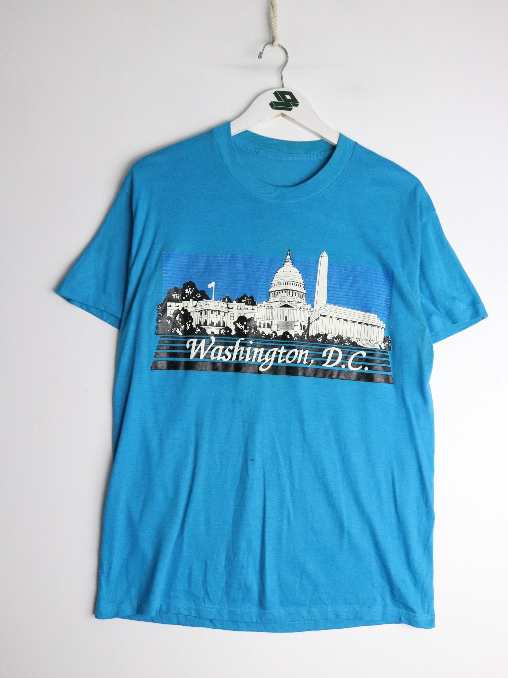 Vintage Washington D.C. T Shirt Mens Small Blue 90s USA