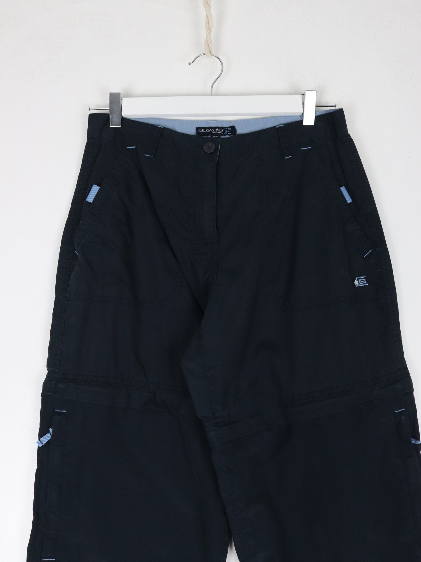 B.C. Clothing Pants Mens Small Blue Convertible Hiking 30 x 32