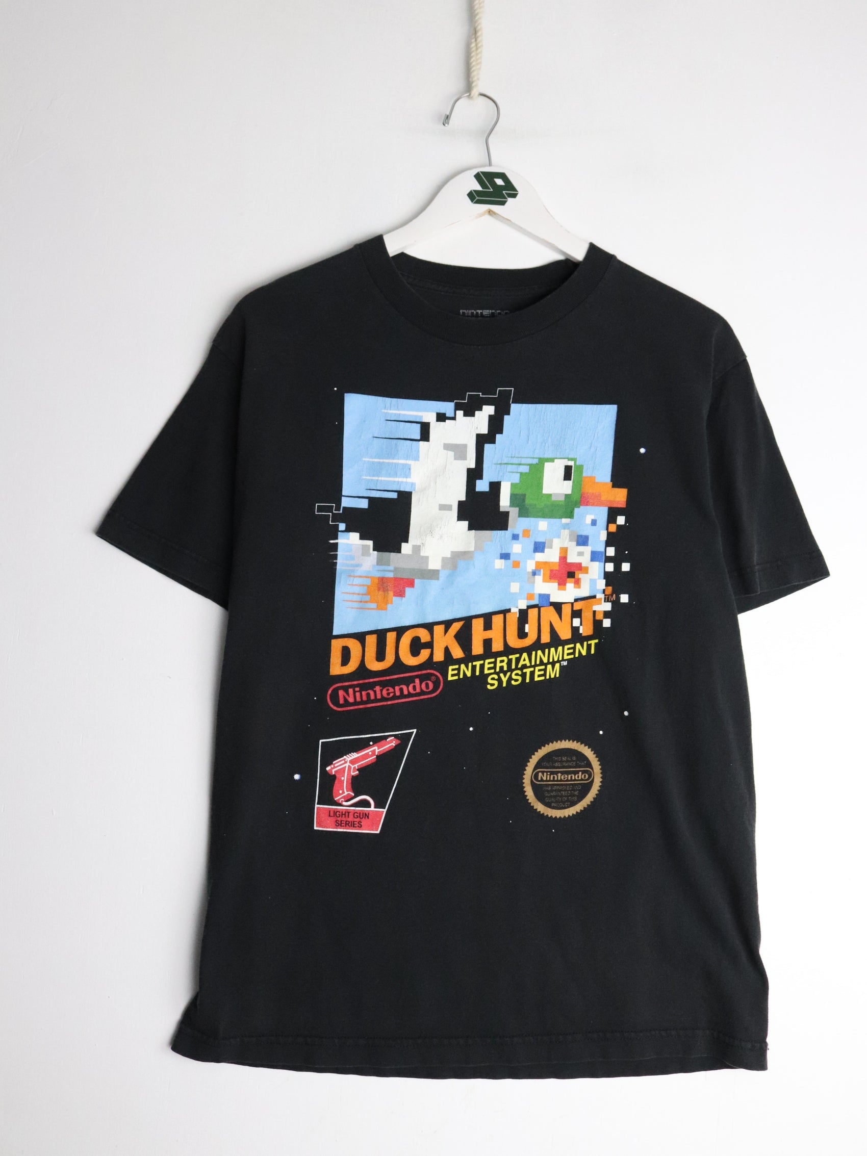 Nintendo T Shirt Mens Medium Black Duck Hunt Video Game