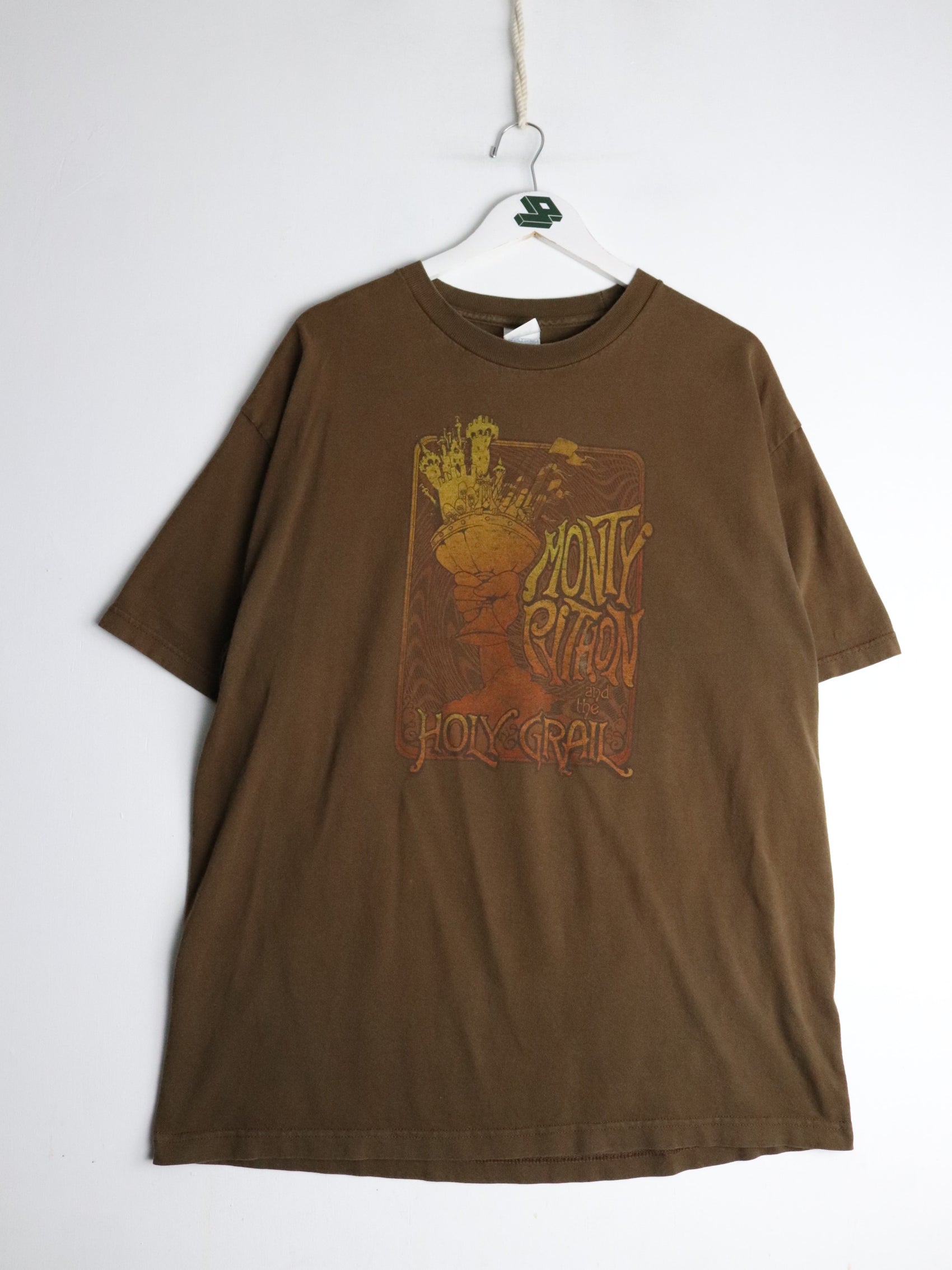 Vintage Monty Python T Shirt Mens XL Brown Movie Promo