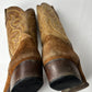 Vintage Resistol Cowboy Boots Mens 8 1/2 Brown Suede Leather