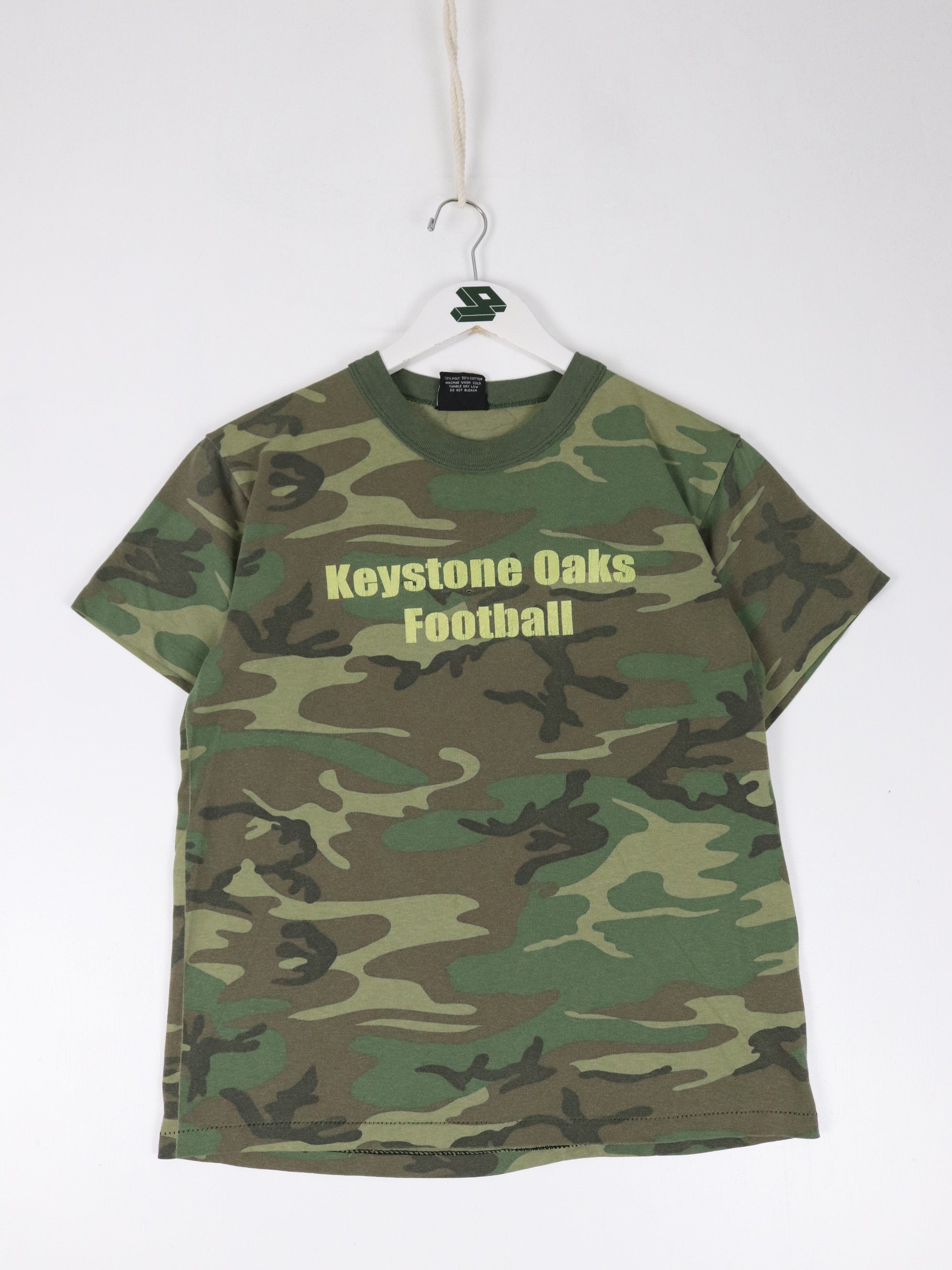 Vintage Rothco T Shirt Mens Small Green Camo Keystone Football Army –  Proper Vintage