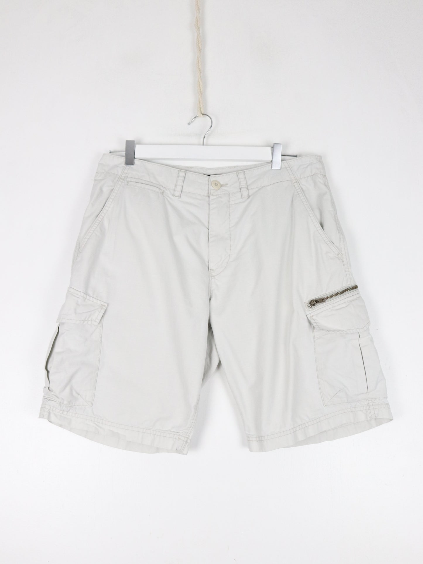 DKNY Shorts Mens 33 White Cargo