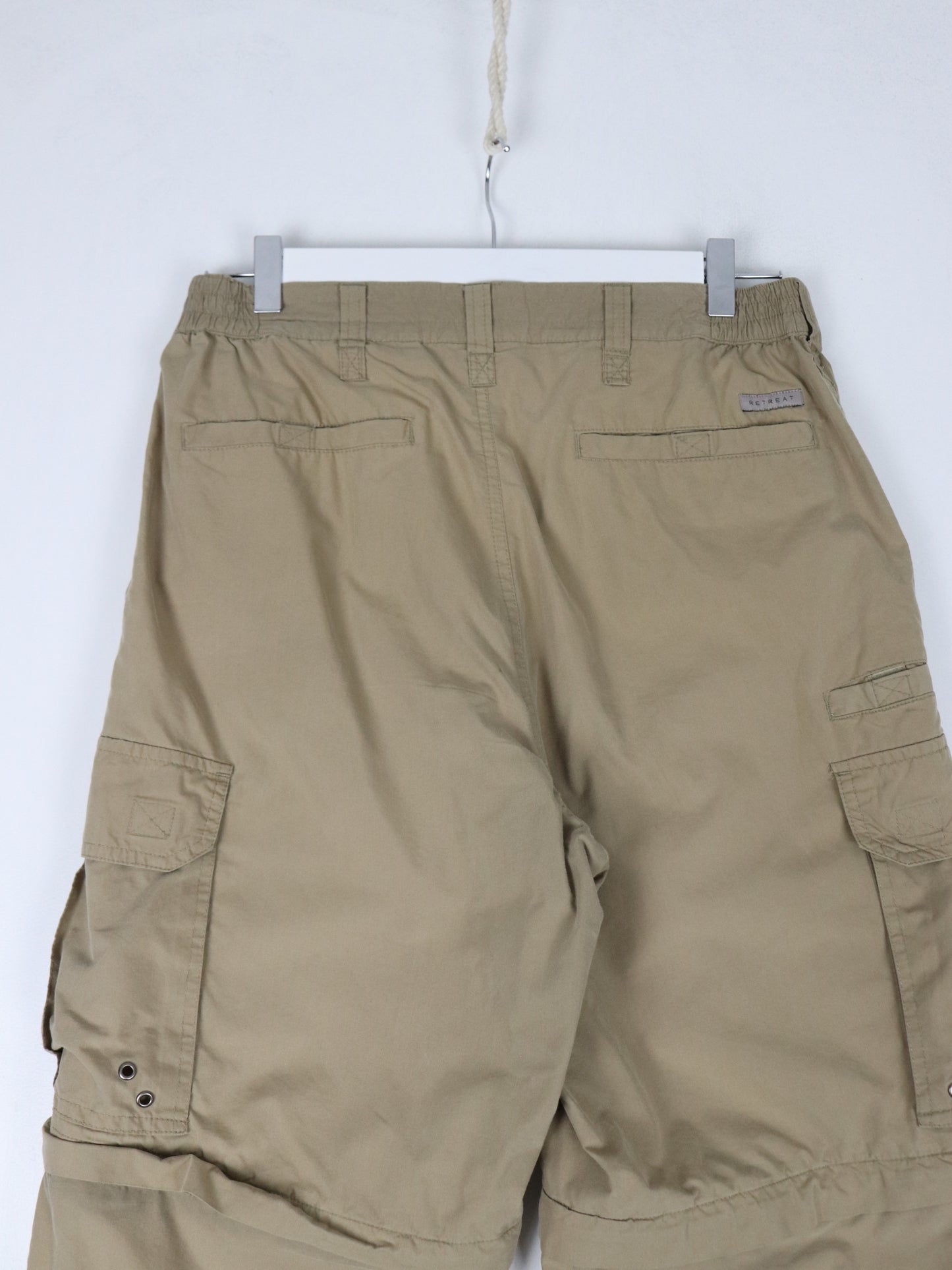 Retreat Pants Fits Mens 32 x 29 Brown Cargo Convertible Hiking