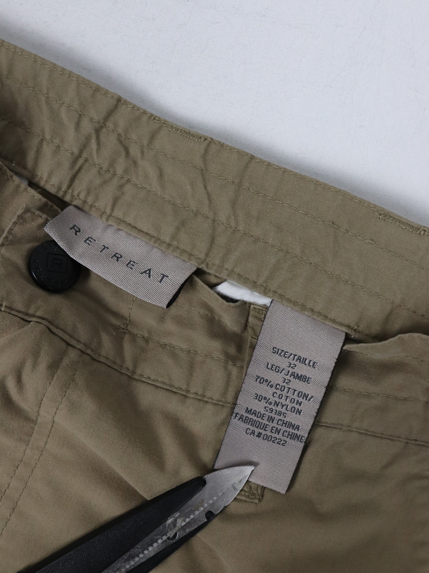 Retreat Pants Fits Mens 32 x 29 Brown Cargo Convertible Hiking