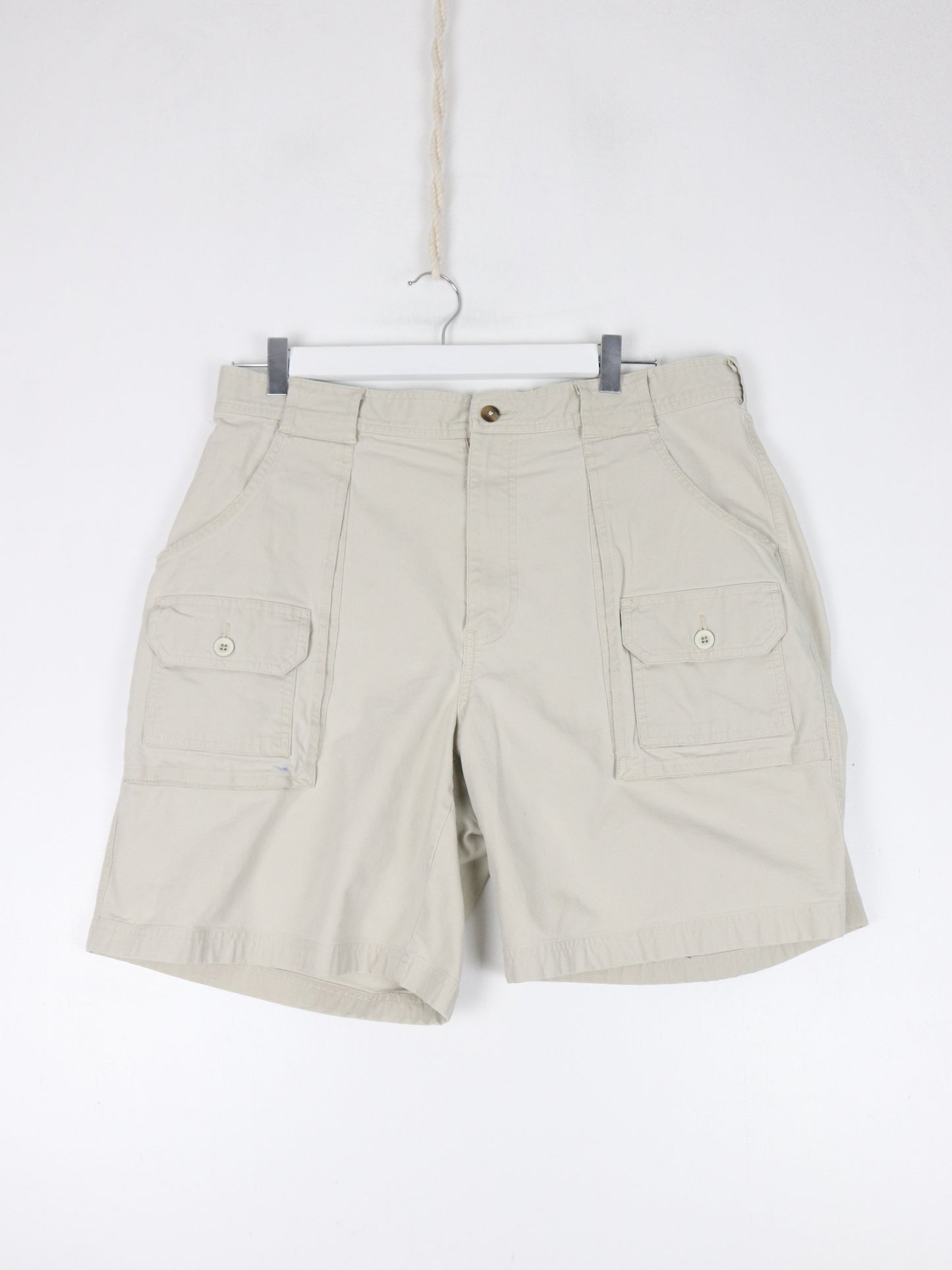 Vintage L.L. Bean Shorts Mens 36 Beige Cargo Outdoors