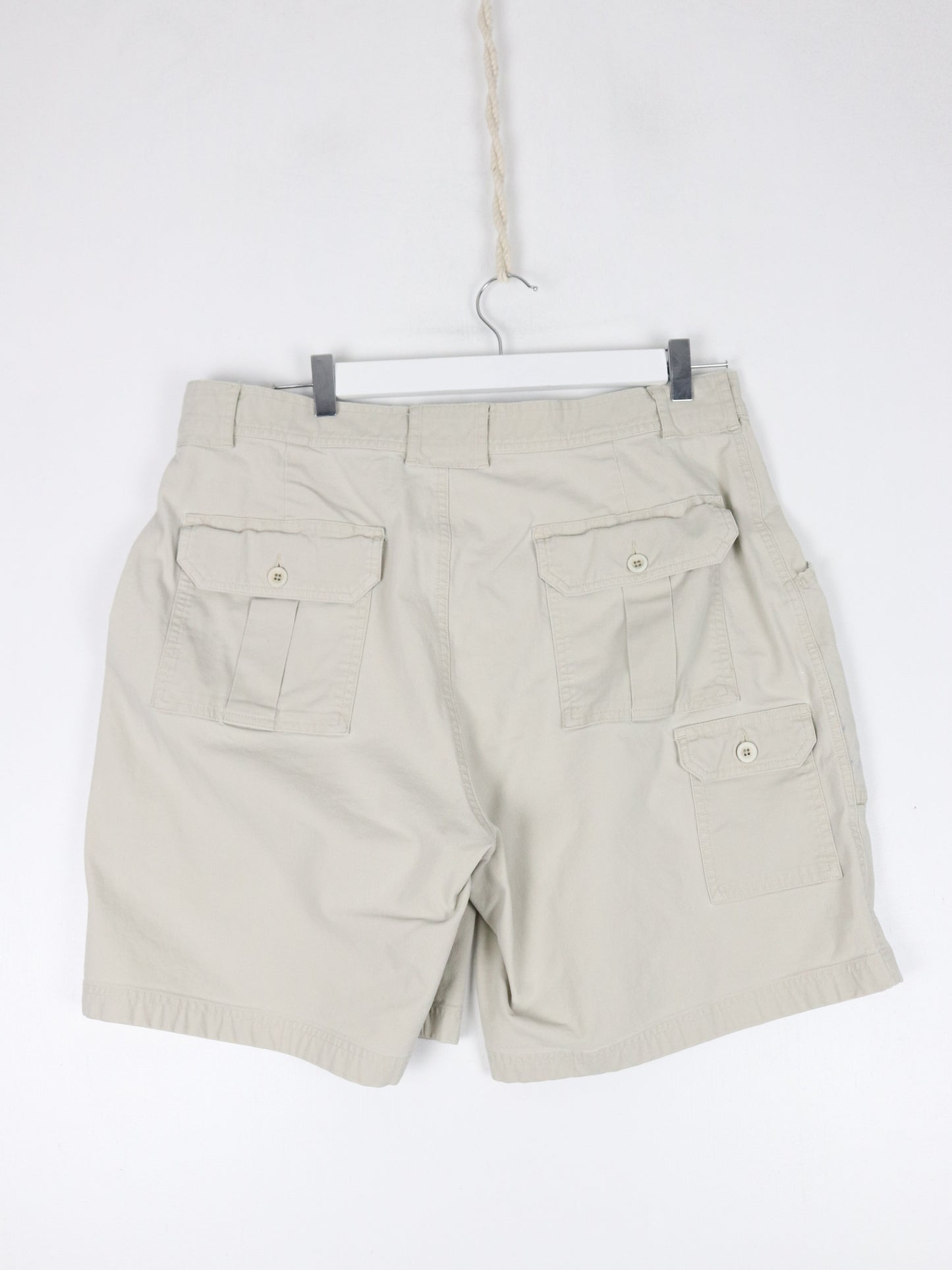 Vintage L.L. Bean Shorts Mens 36 Beige Cargo Outdoors