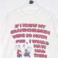Vintage Grandchildren T Shirt Mens Large White Funny 90s