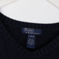 Vintage Polo Ralph Lauren Vest Youth Large Blue Knit Sweater