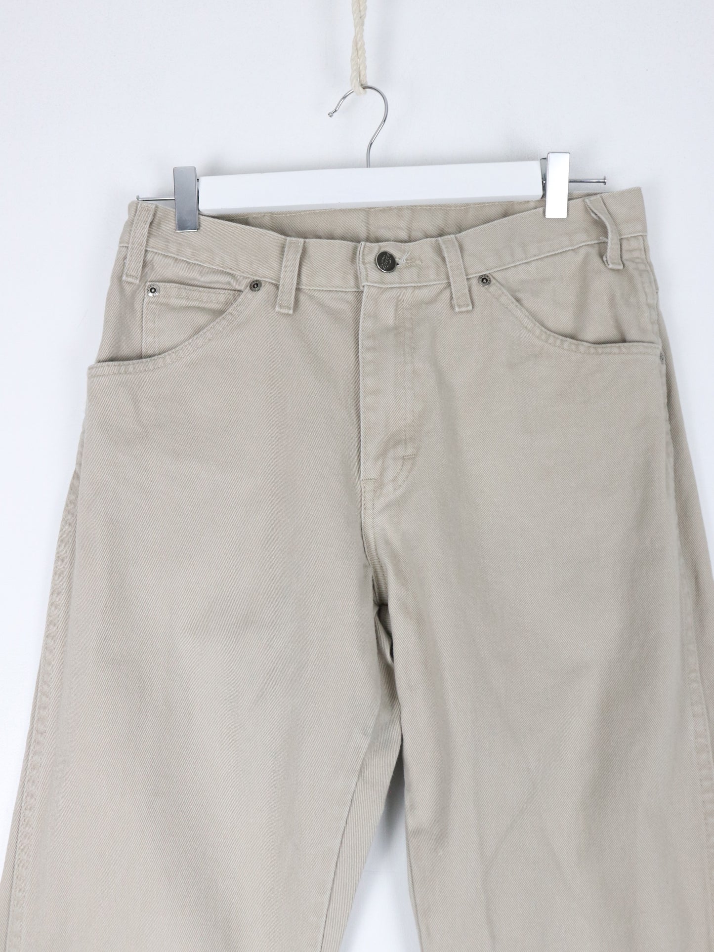 Vintage Dickies Pants Fits Mens 30 x 29 Beige Work Wear Carpenters