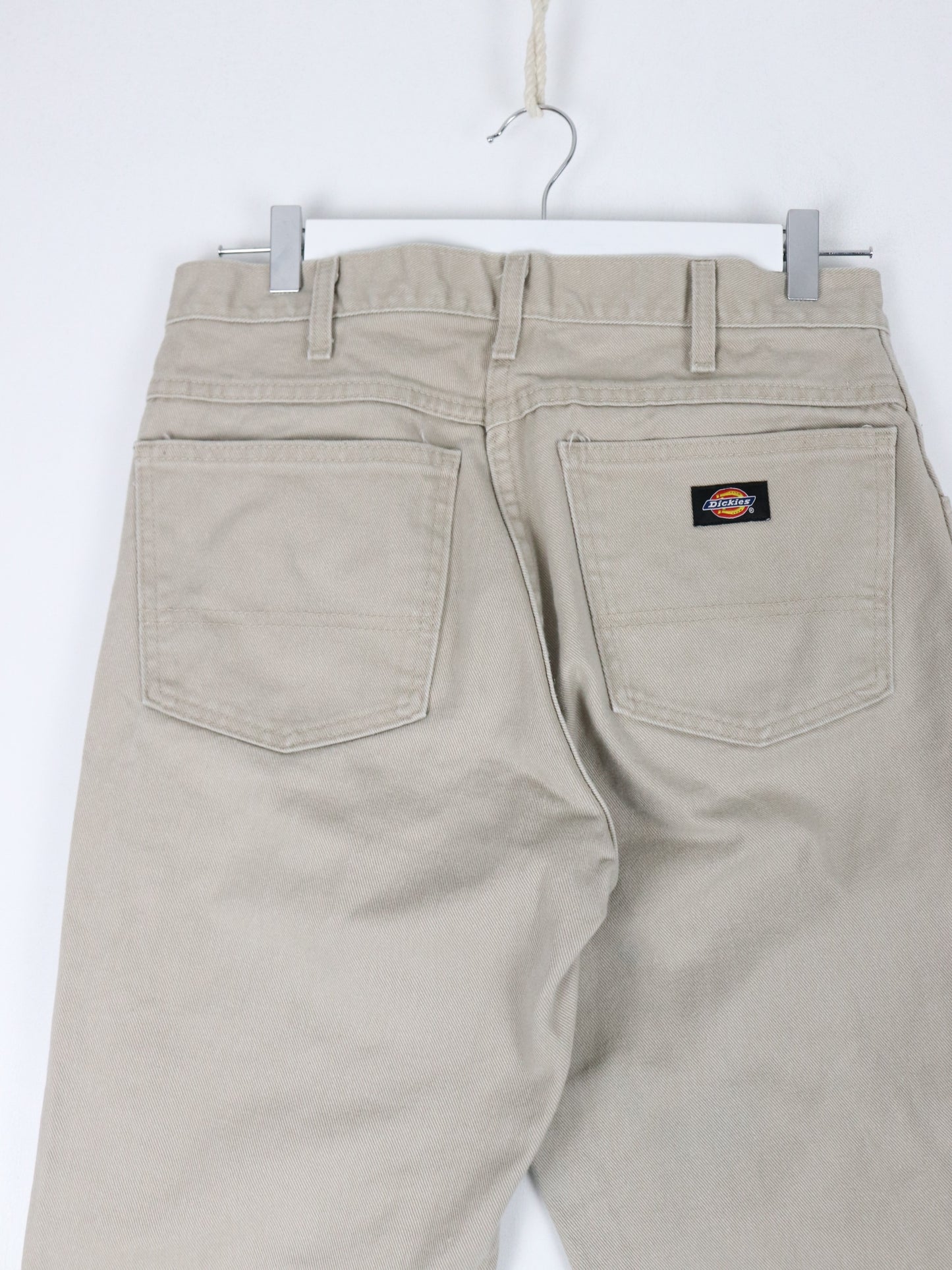 Vintage Dickies Pants Fits Mens 30 x 29 Beige Work Wear Carpenters