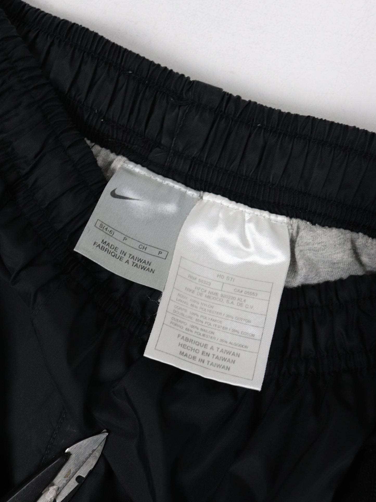 Vintage Nike Pants Womens Small Black Track Swoosh 24 x 30