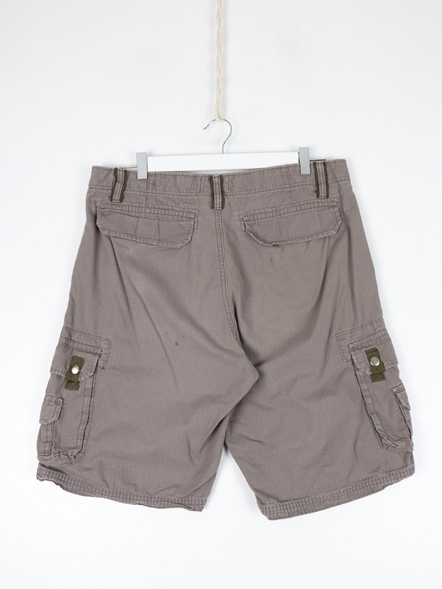 Old Mill Shorts Mens 34 Brown Grey Cargo