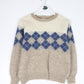 Vintage Samband of Iceland Sweater Youth Large Beige Wool Knit