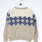Vintage Samband of Iceland Sweater Youth Large Beige Wool Knit