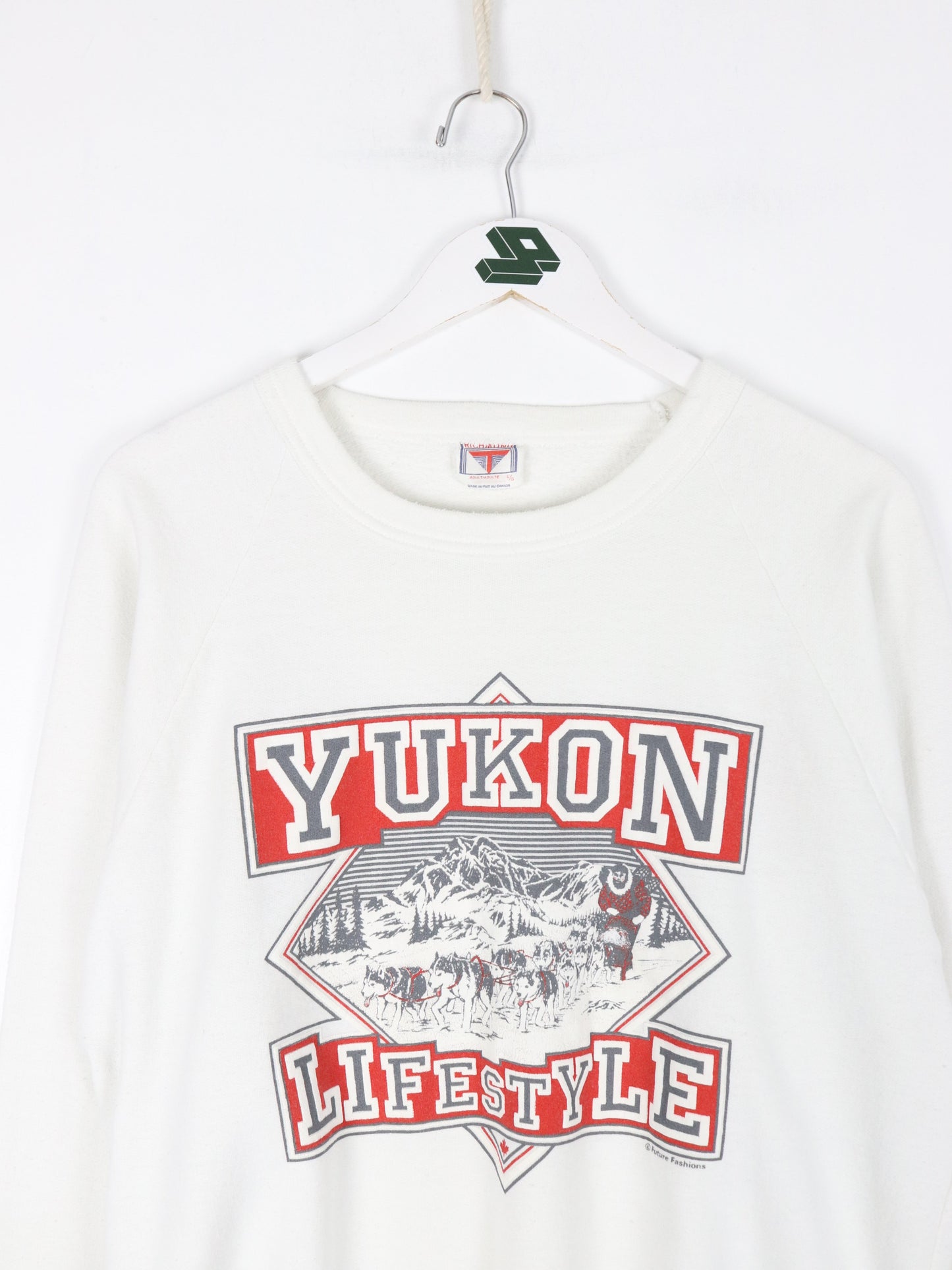 Vintage Yukon Sweatshirt Fits Mens Medium White 90s