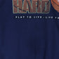 Play Hard Pray Hard T Shirt Mens Large Blue Jesus Basketball