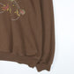Vintage Birds Nature Sweatshirt Adult XL Brown