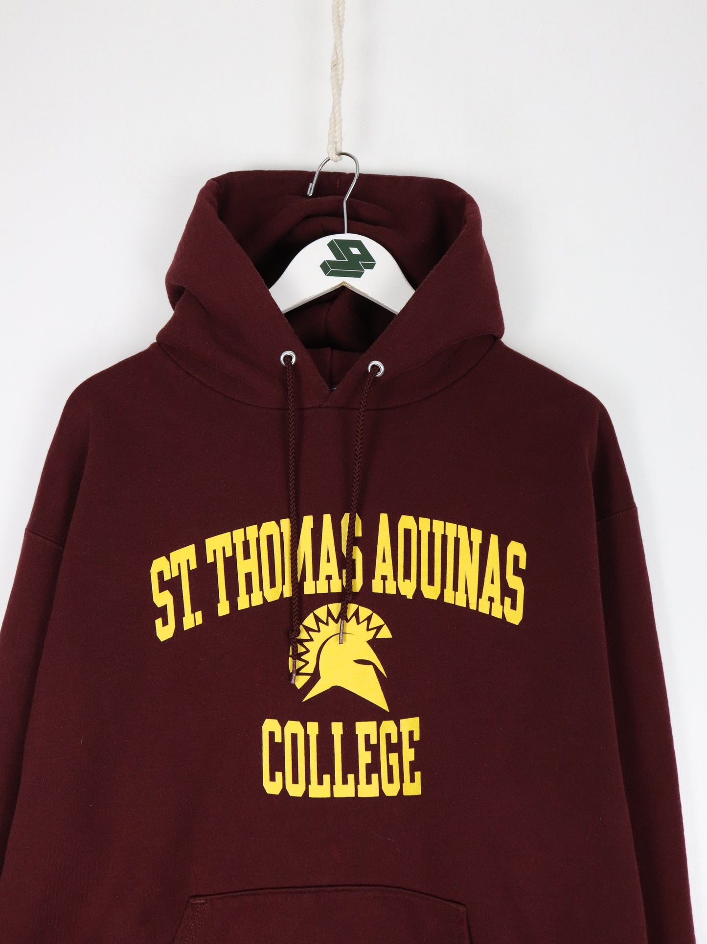St. Thomas Aquinas College Sweatshirt Mens XL Red Champion Hoodie