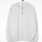 Vintage Jerzees Sweatshirt Fits Mens Large Grey Quarter Zip Blank