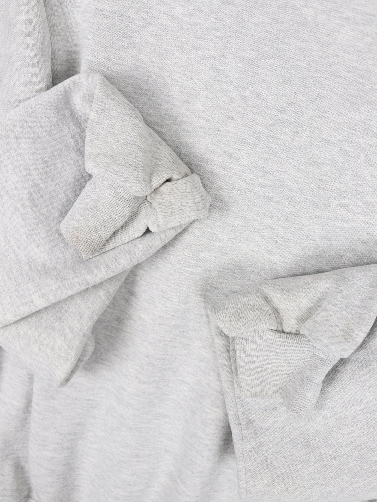 Vintage Jerzees Sweatshirt Fits Mens Large Grey Quarter Zip Blank