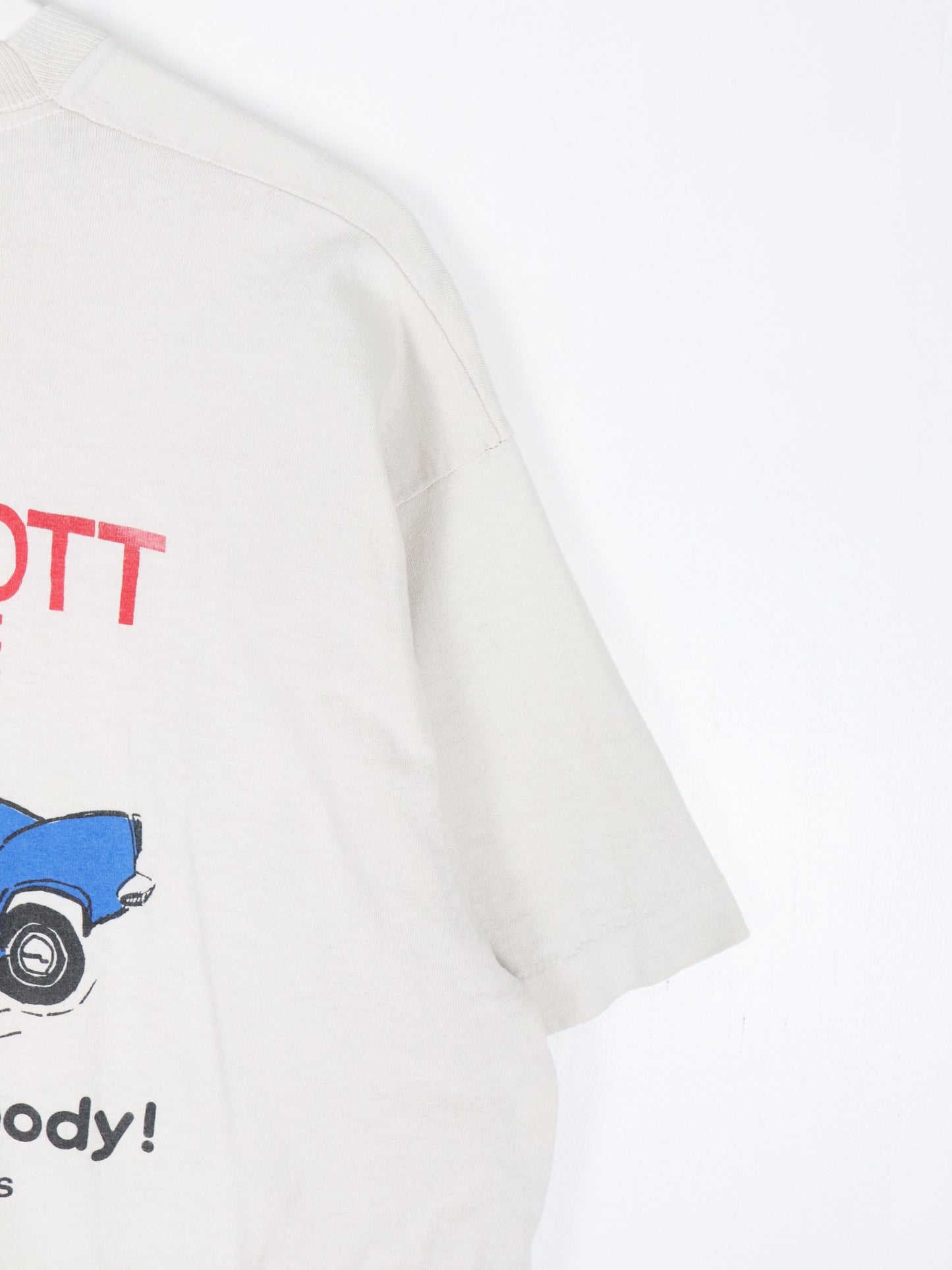 Vintage Bobby Varin T Shirt Mens XL White 90s Dirt Racing