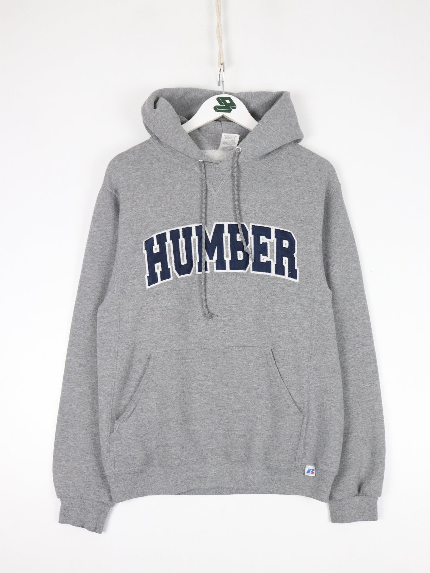 Humber College Sweatshirt Mens Small Grey Russell Athletic Hoodie
