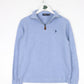 Polo Ralph Lauren Sweatshirt Womens Small Blue Quarter Zip