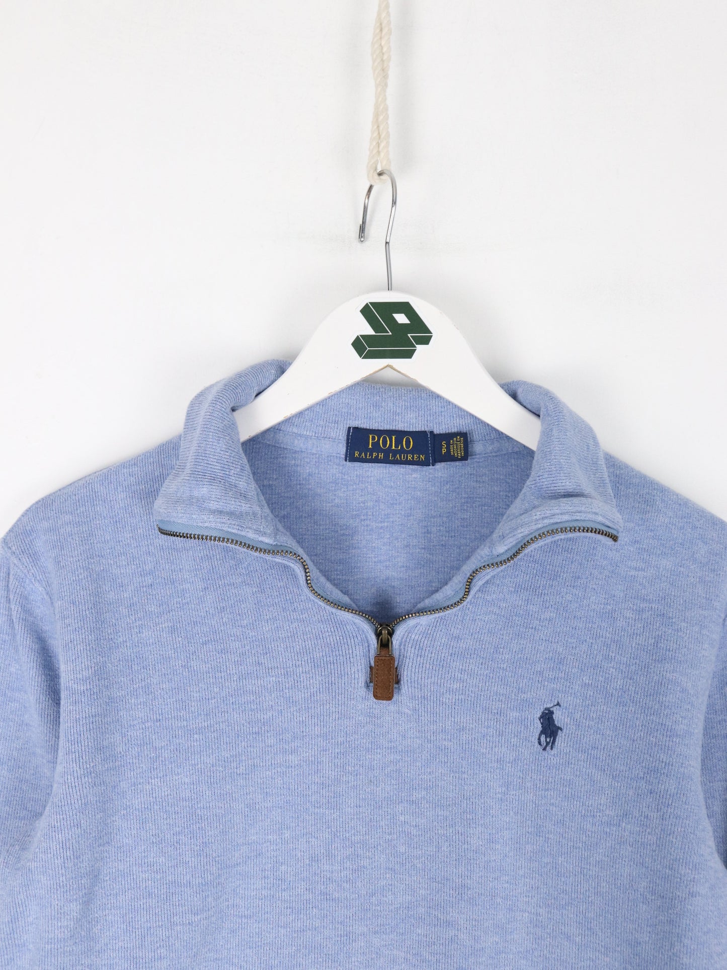 Polo Ralph Lauren Sweatshirt Womens Small Blue Quarter Zip