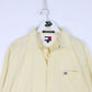 Vintage Tommy Hilfiger Shirt Mens Large Yellow Button Up