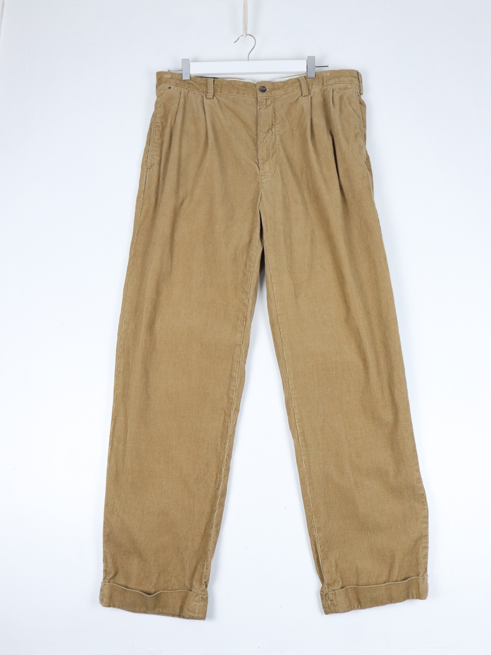 Vintage Polo Ralph Lauren Pants Mens 36 x 32 Brown Corduroy