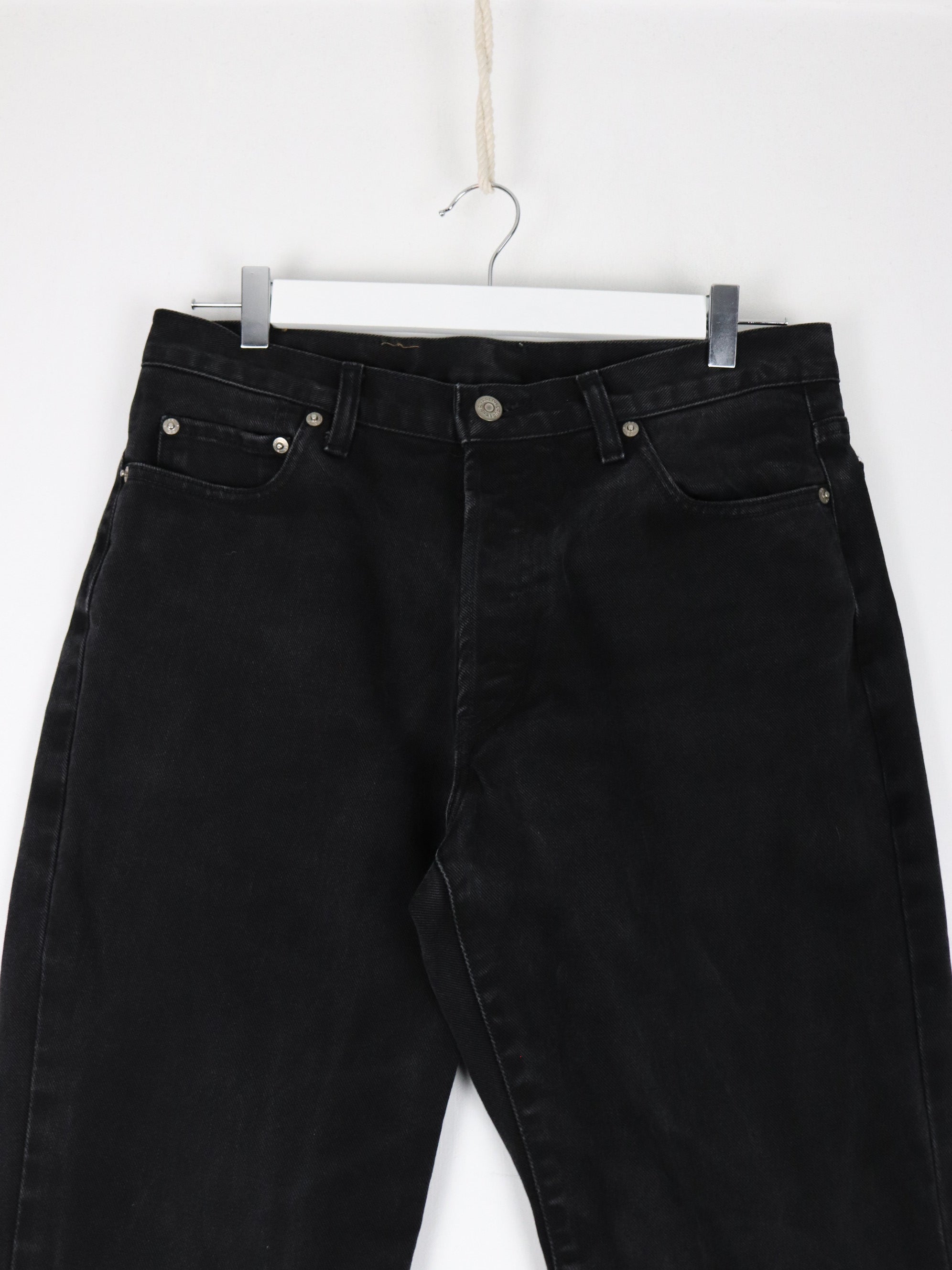 Vintage Rustler Pants Mens 33 x 30 Black Denim Jeans – Proper Vintage