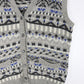 Vintage Espirit Vest Womens Medium Grey Knit Cardigan Sweater