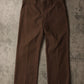 Vintage Dress Pants Mens 34 x 28 Brown Pleated 70s 80s