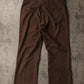 Vintage Dress Pants Mens 34 x 28 Brown Pleated 70s 80s