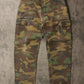 Vintage Military Pants Mens 32 x 33 Green Woodland Camo 70s 80s Cargo