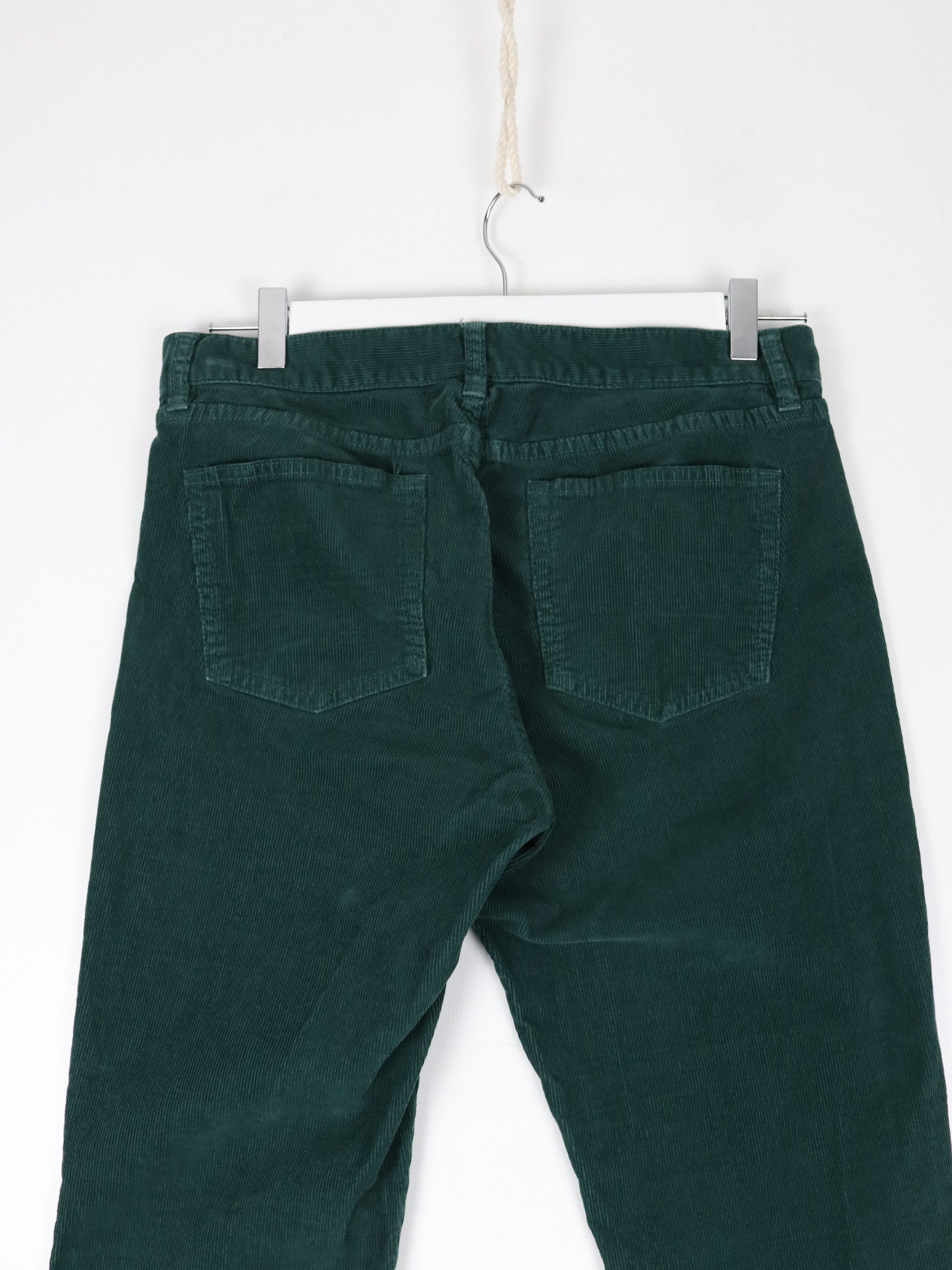 J. Crew Pants Fits Womens 30 x 29 Green Corduroy Trousers – Proper
