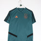 Ajax Soccer Jersey Mens Small Blue Training Kit Adidas Climacool