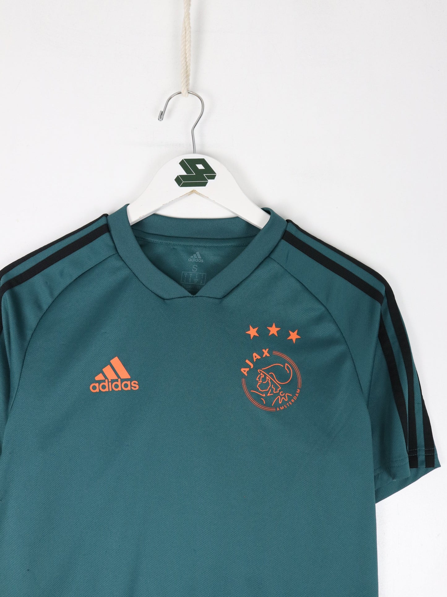 Ajax Soccer Jersey Mens Small Blue Training Kit Adidas Climacool