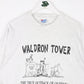 Vintage Waldron Tower T Shirt Mens XL Grey Calvin Hobbes 90s