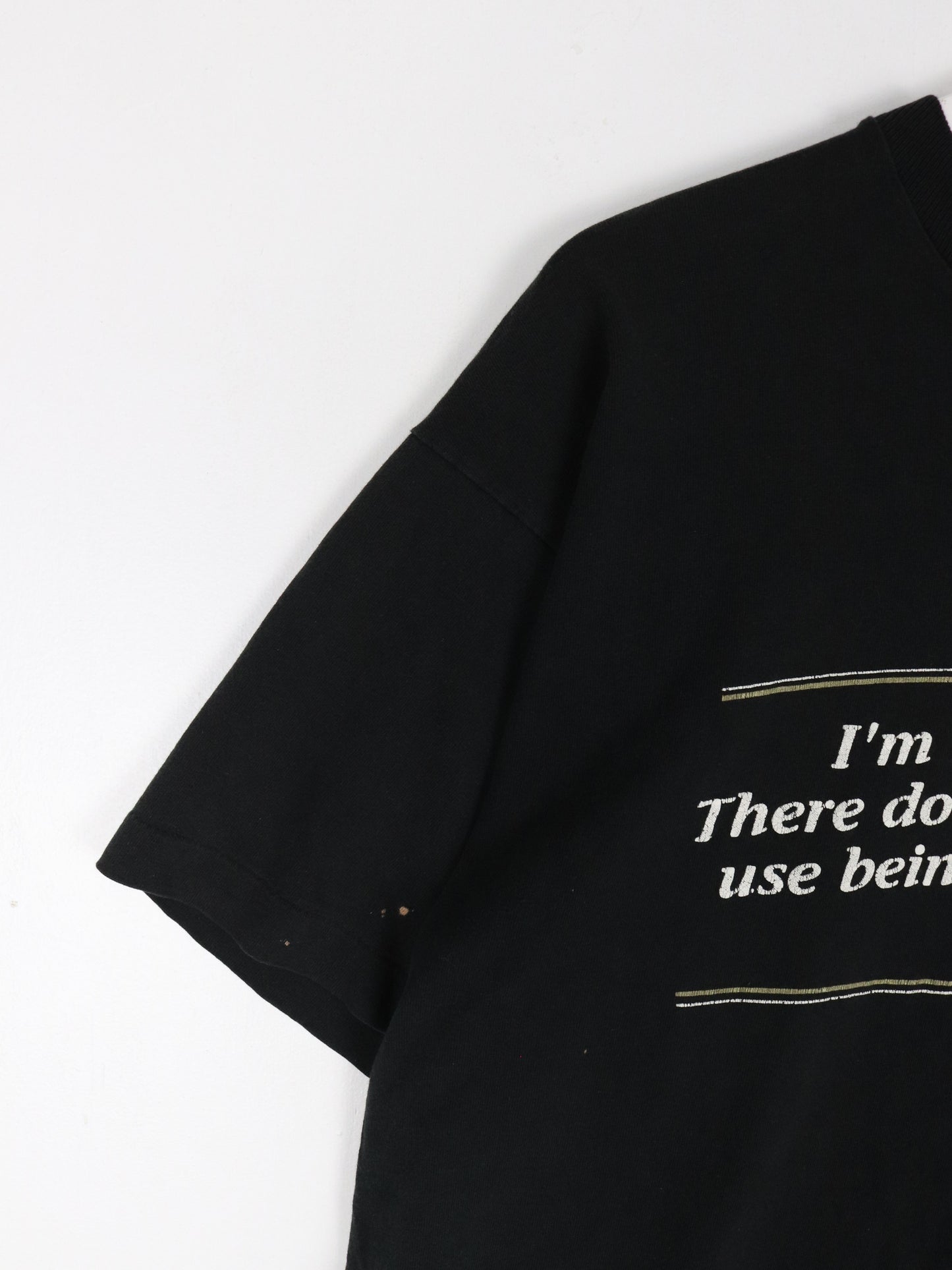 Vintage Optimist Winston Churchill T Shirt Mens XL Black 90s Quote