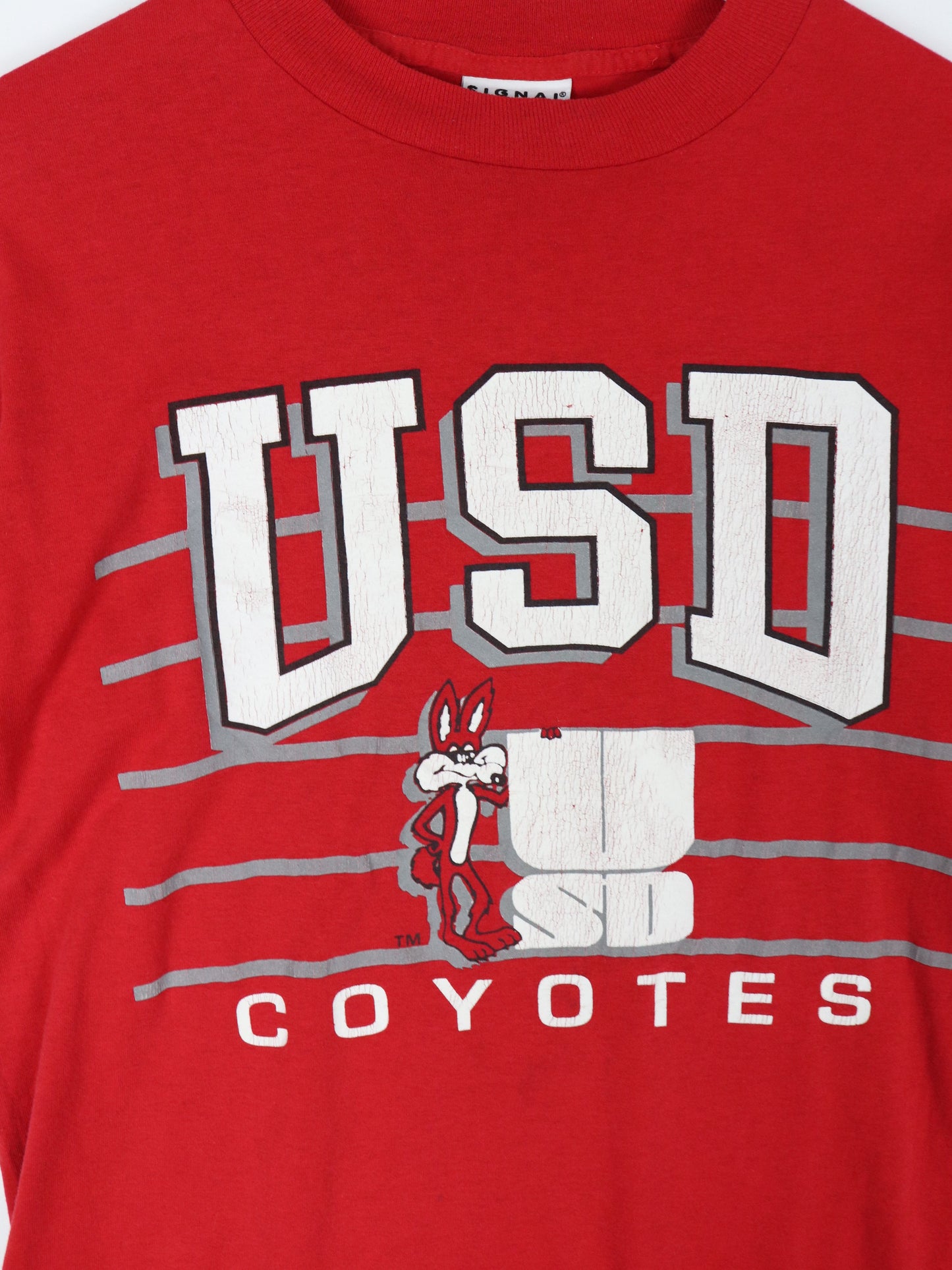Vintage University of San Diego T Shirt Mens Medium Red College 90s