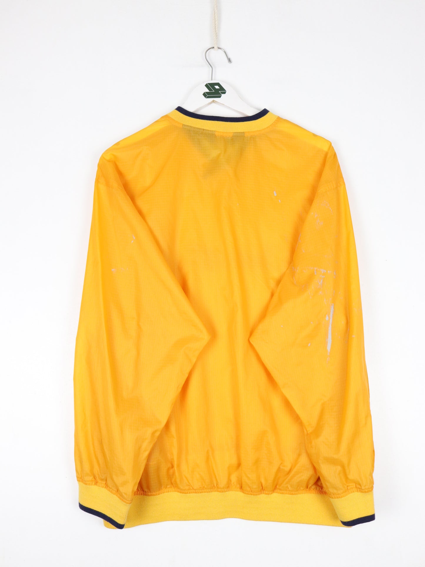 Vintage Eddie Bauer Jacket Mens Small Yellow Windbreaker Outdoors