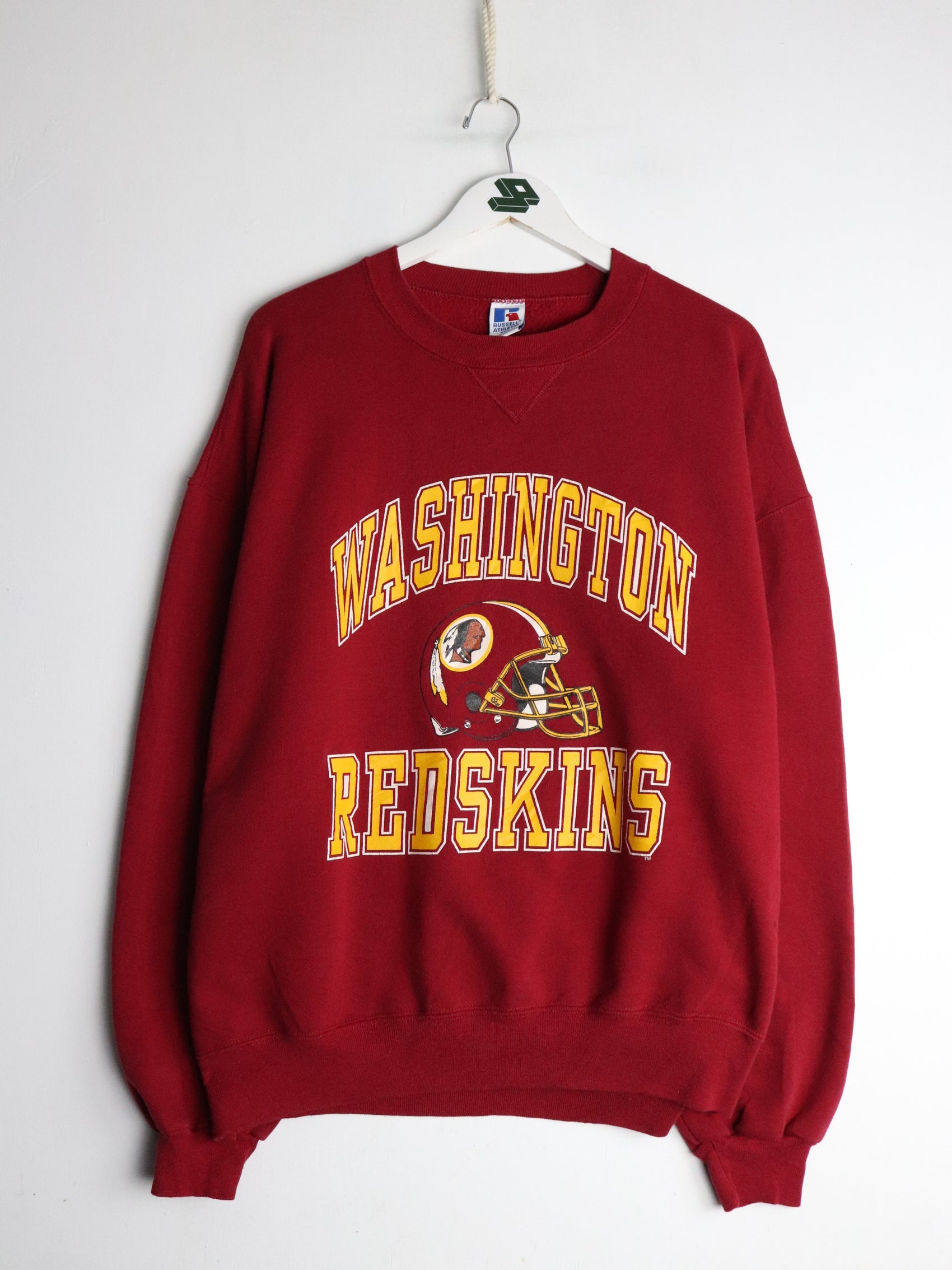 Vintage Washington Redskins Sweatshirt Fits Mens XL Red Russell Athletic