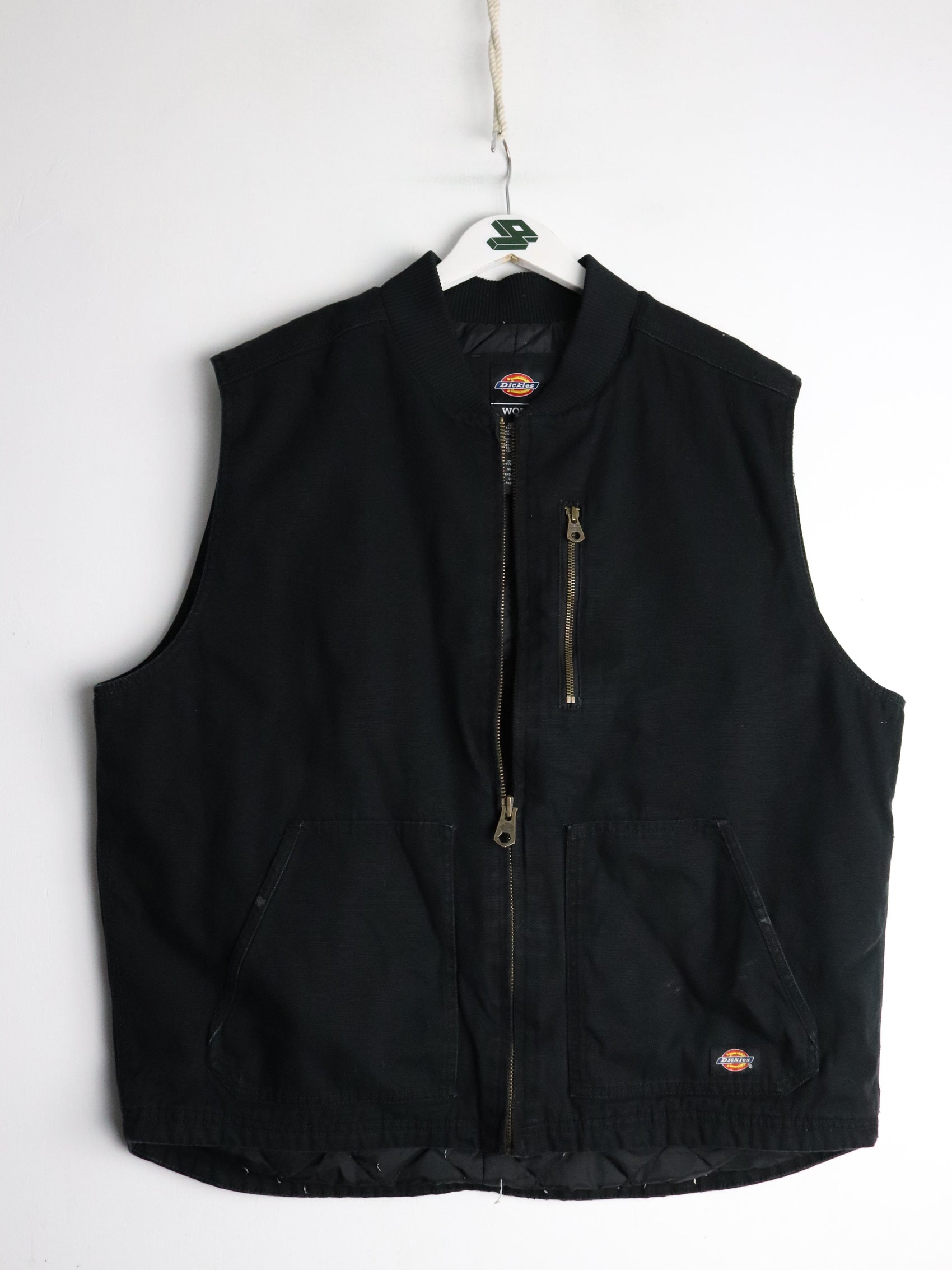 Dickies Jacket Mens XL Black Work Wear Vest